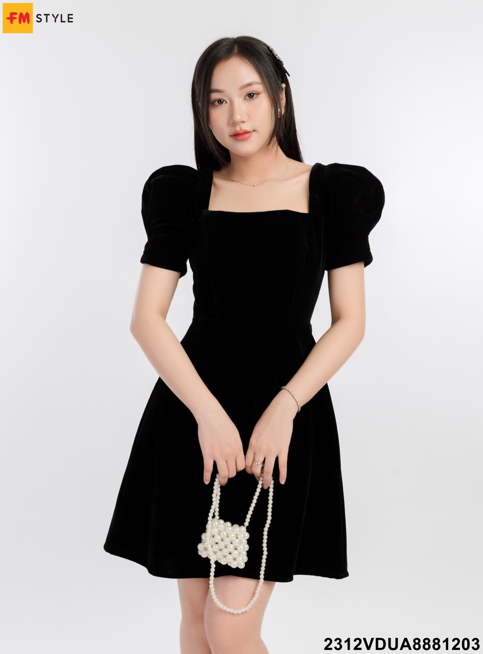 NK Fashion Chân Váy Nhung Xoè Xếp NKCV2311002